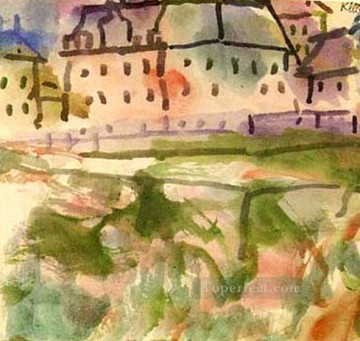  abstracto Lienzo - Casas cerca de la Gravera Expresionismo abstracto